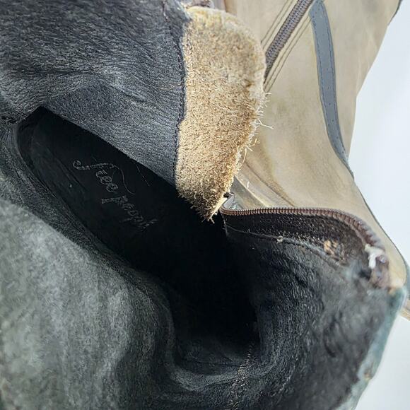 Free People Woman’s Western Camel Sand Genuine Leather Ankle Boots US 8.5 39 - Picture 9 of 12